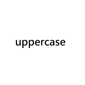 uppercase