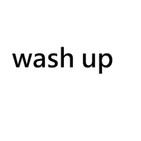 wash up