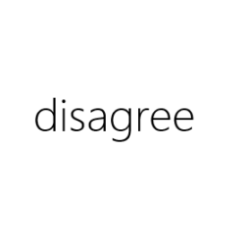 disagree
