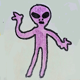 Purple Alien from Basementia