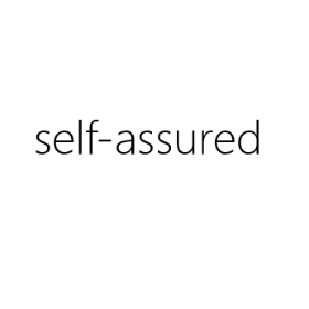 self-assured