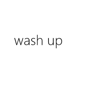 wash up